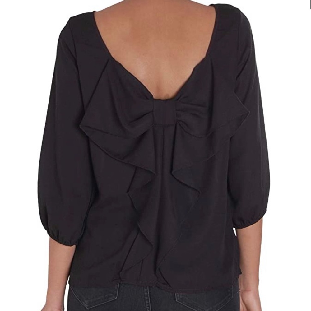 Bow back blouse